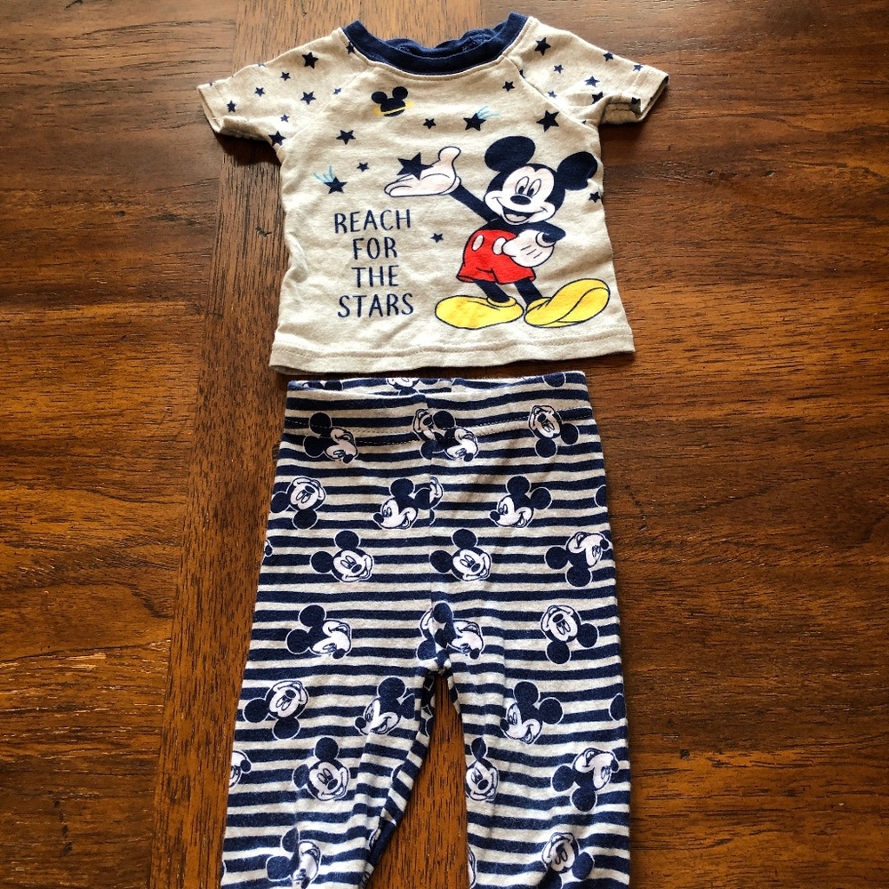 Boys 9 month Mickey Mouse pajamas